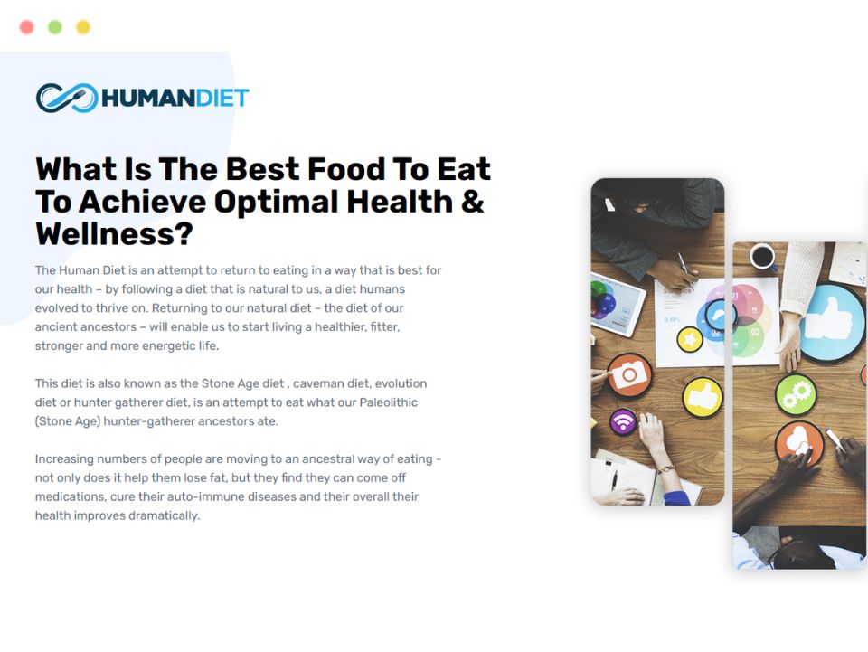 human-diet-webpage
